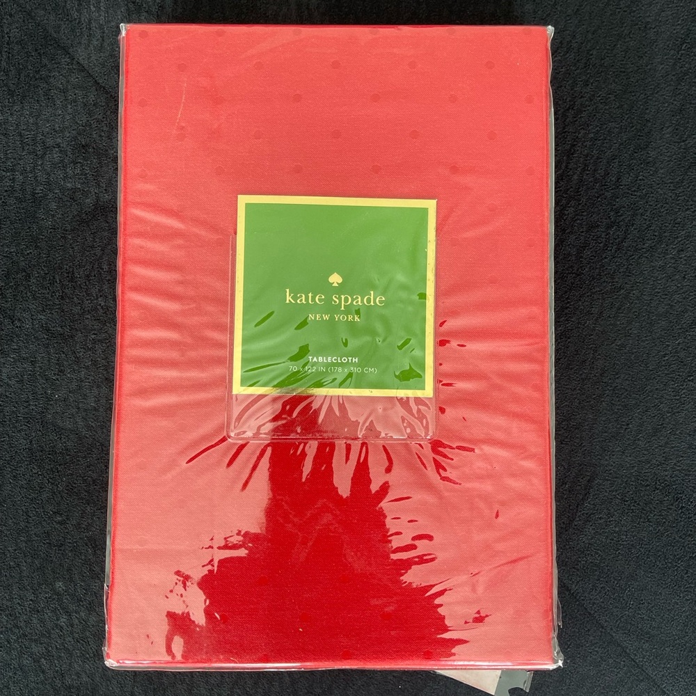 Kate Spade Red Tablecloth